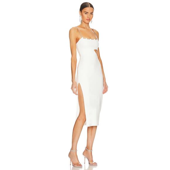 Lovers & Friends Charlotte Midi Dress White NWT Size Small – Retail $188 - Picture 1 of 7
